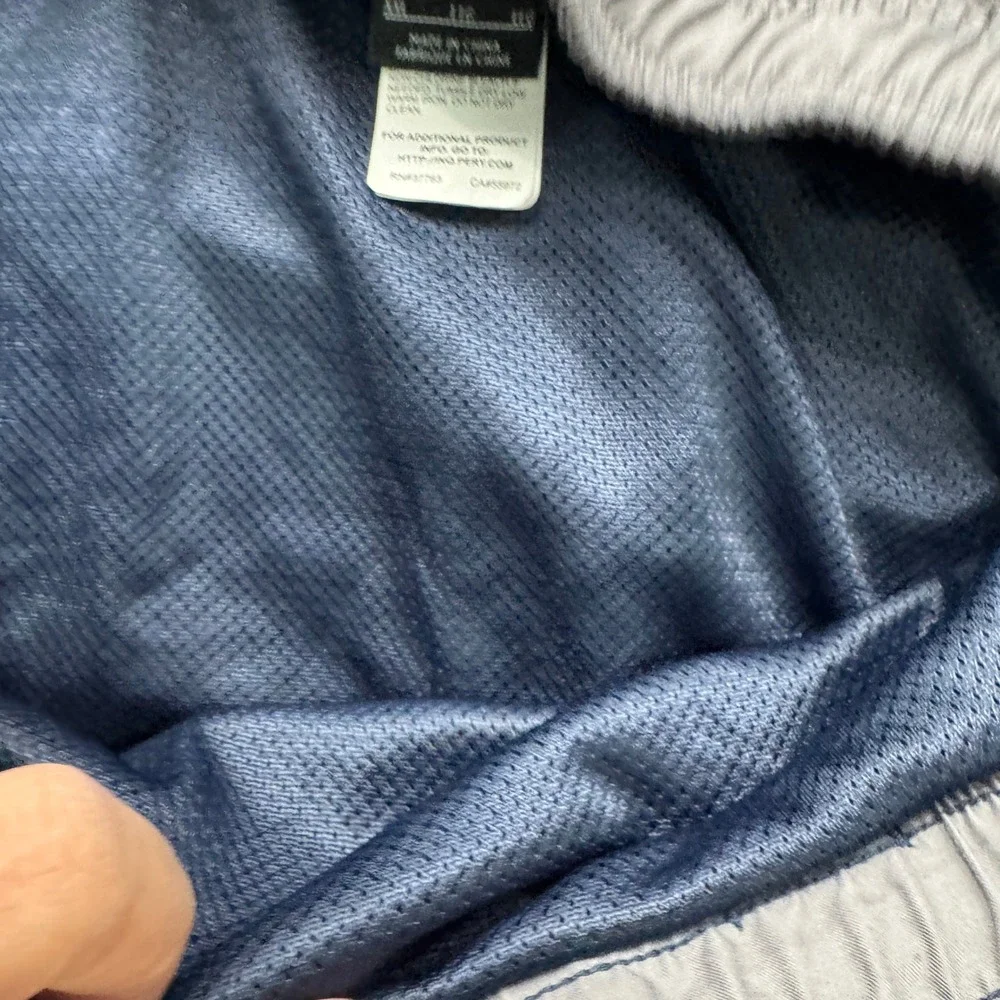 Nike Mens XXL Navy Blue Colorblock Swim Trunks Mesh Lined NESS8512‎ SU25788